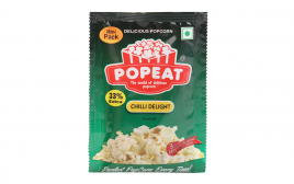 PopEat Delicious Popcorn Chilli Delight Flavour  Pack  40 grams